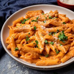 pink sauce pasta